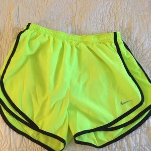 Nike neon green dry fit shorts